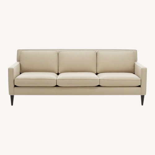 Used Crate & Barrel Rochelle Natural Fabric 3+ Seater Sofa for sale on AptDeco
