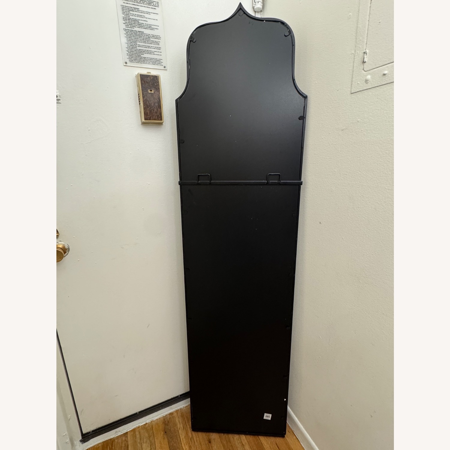 Pottery Barn Viola Black Metal Floor Mirror - image-4