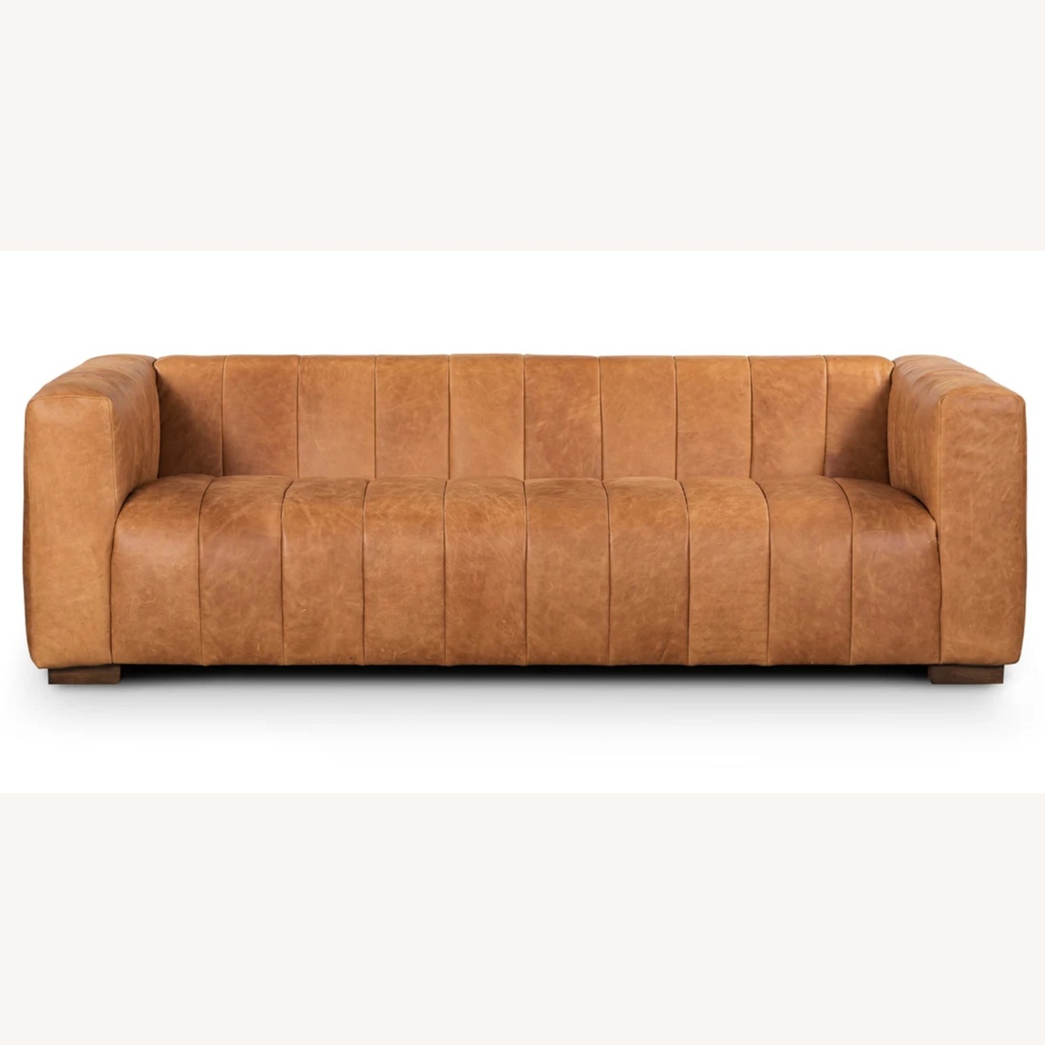 Poly and Bark Canale Light Brown Leather Loveseat - image-5