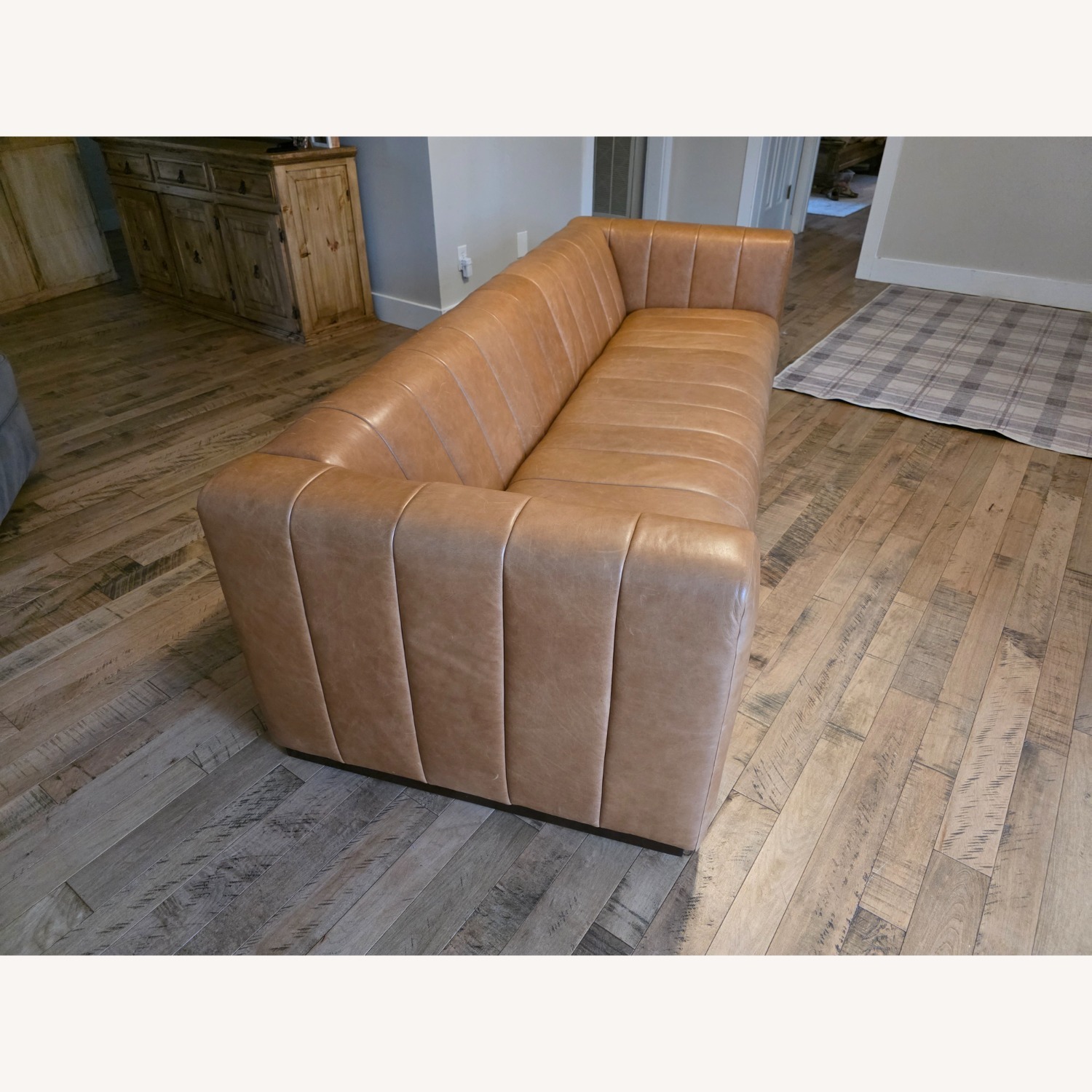 Poly and Bark Canale Light Brown Leather Loveseat - image-2