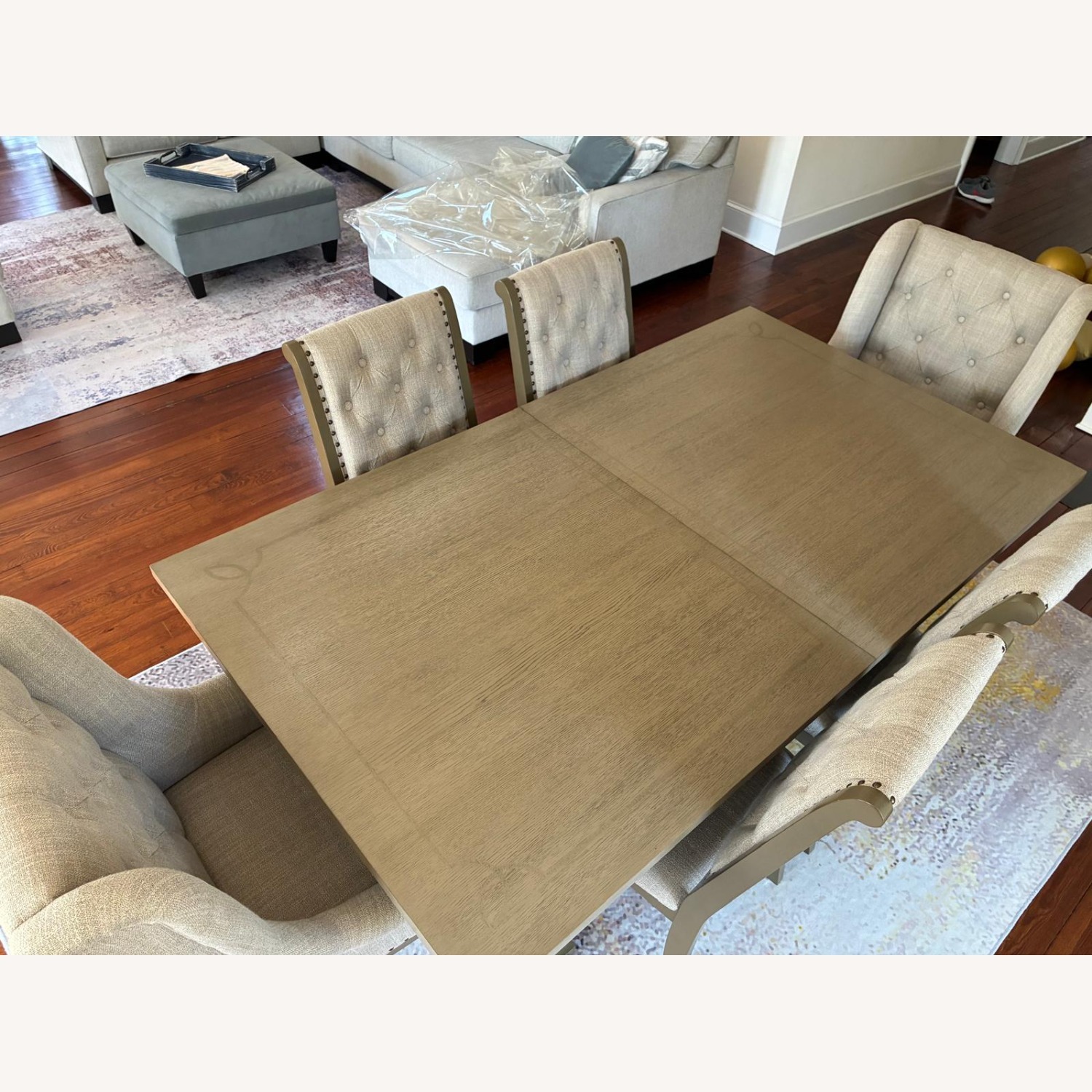 Raymour & Flanigan Lorient Dark Gray Dining Table Set - image-4