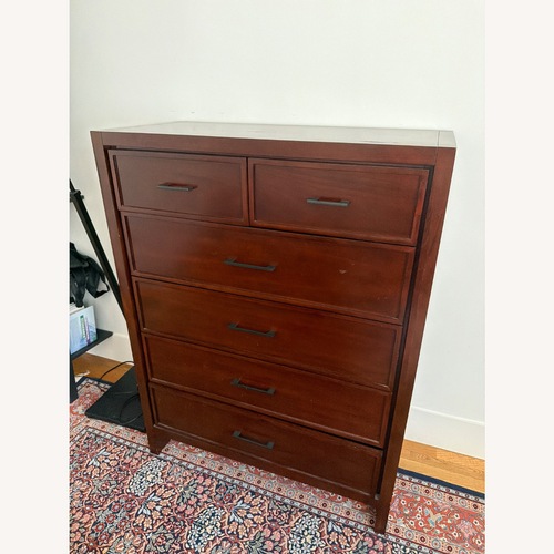 Used Macy's Dark Brown Wood Dresser for sale on AptDeco