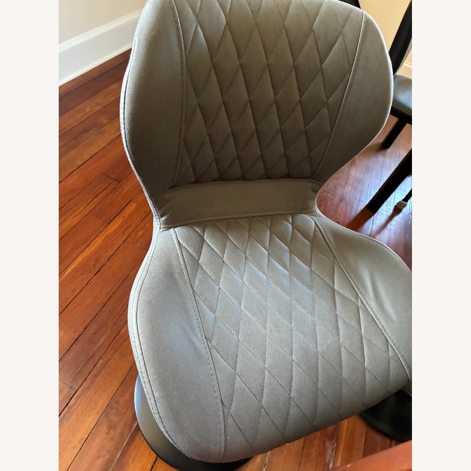 Black Fabric Dining Chair - image-4