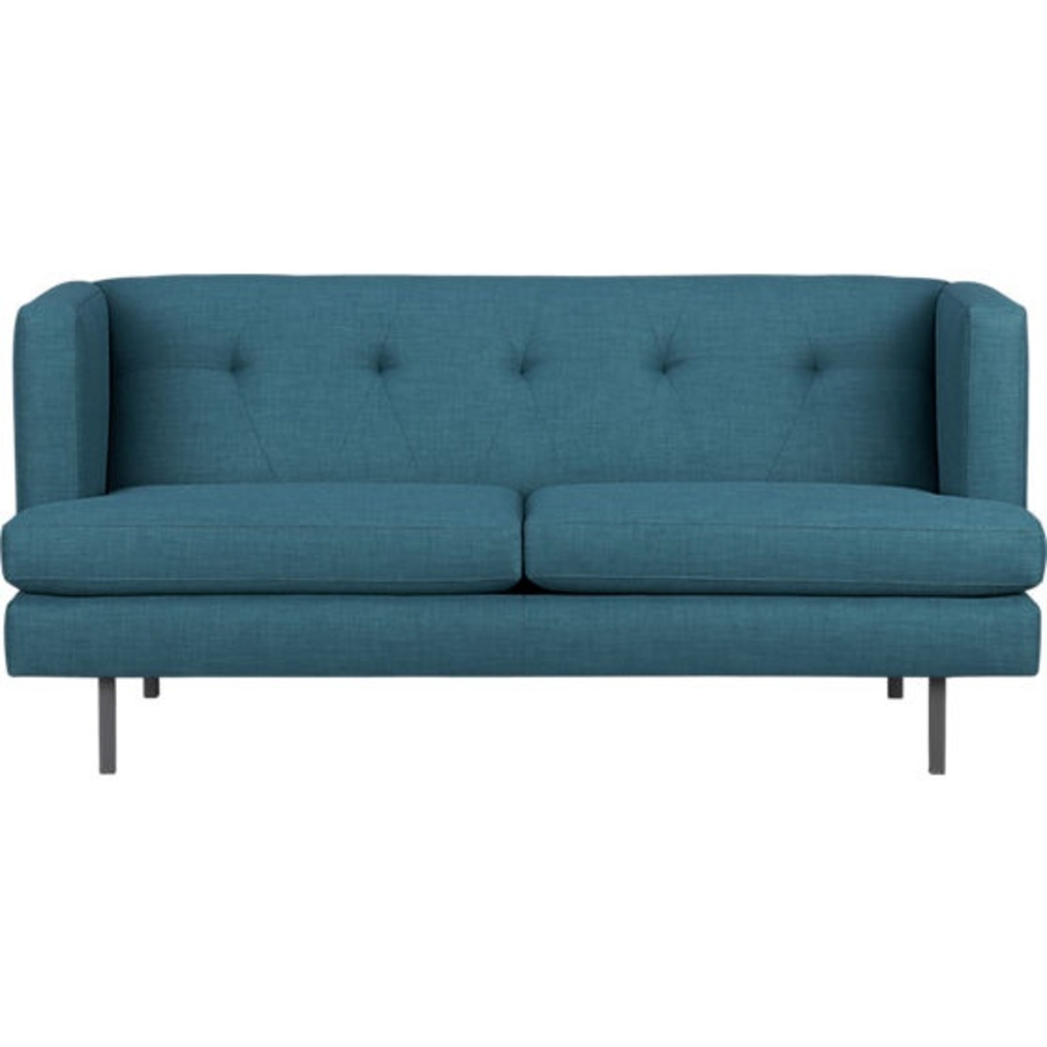 CB2 Blue Green 2 Seater Sofa - image-5
