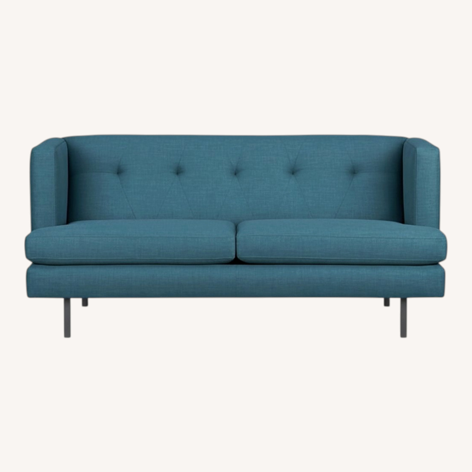CB2 Blue Green 2 Seater Sofa - image-0
