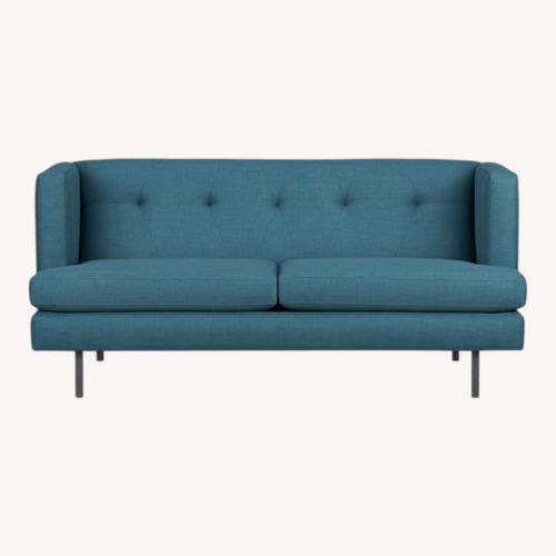 Used CB2 Blue Green 2 Seater Sofa for sale on AptDeco