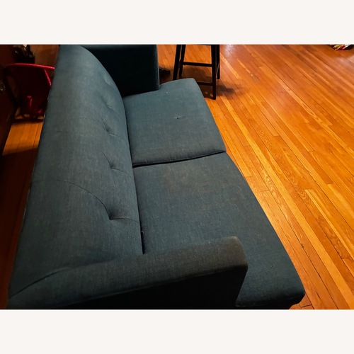 Used CB2 Blue Green 2 Seater Sofa  for sale on AptDeco