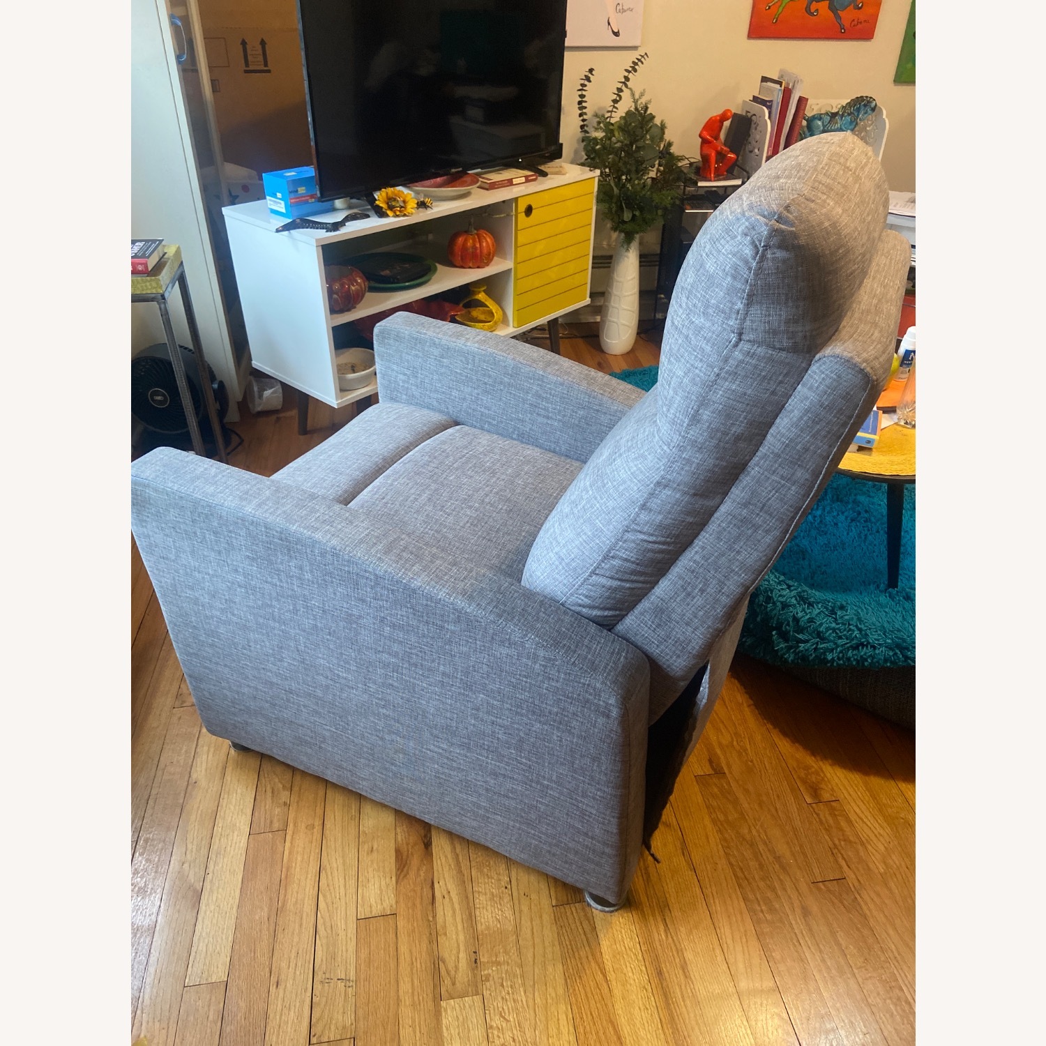 Kraker Gray Recliner - image-3