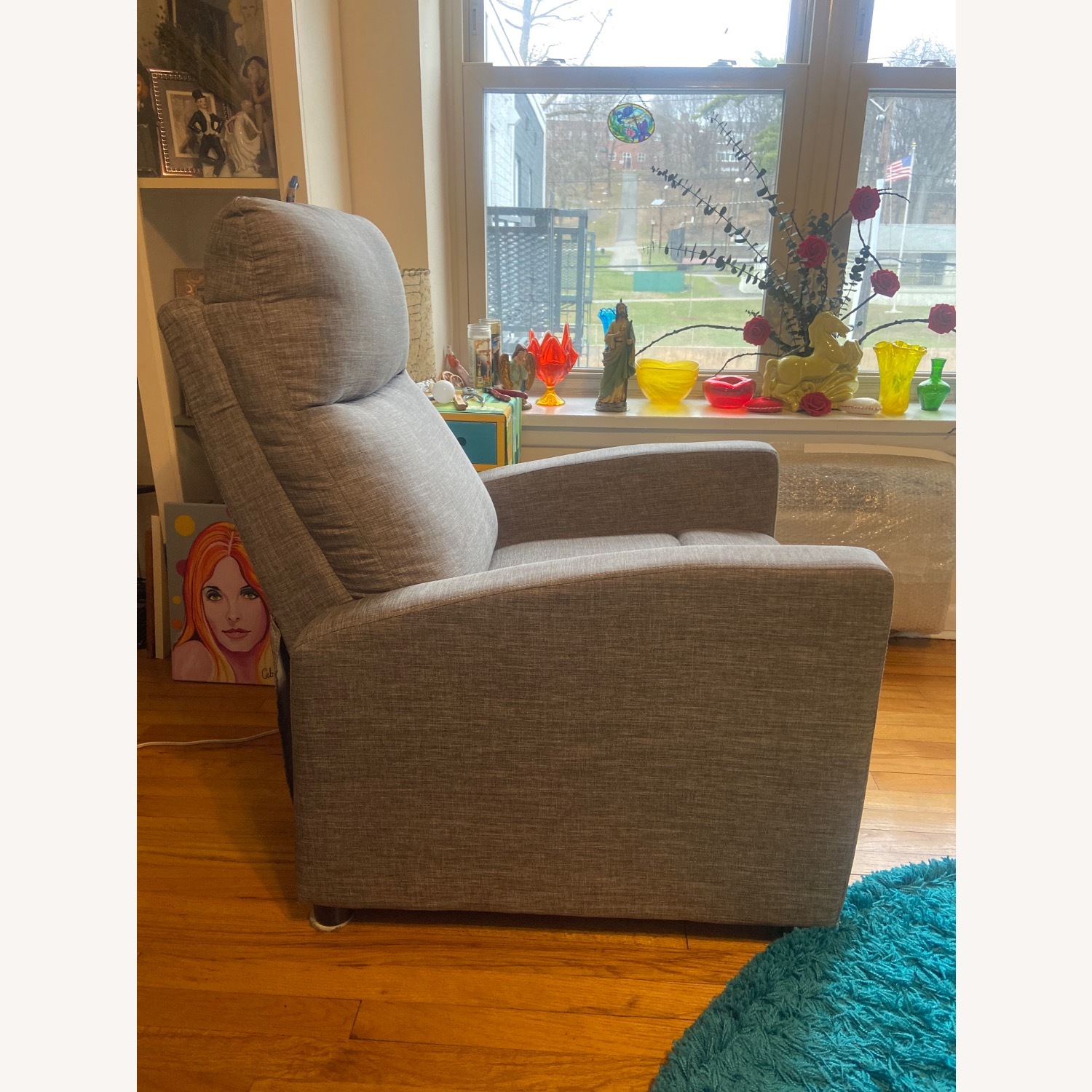 Kraker Gray Recliner - image-2