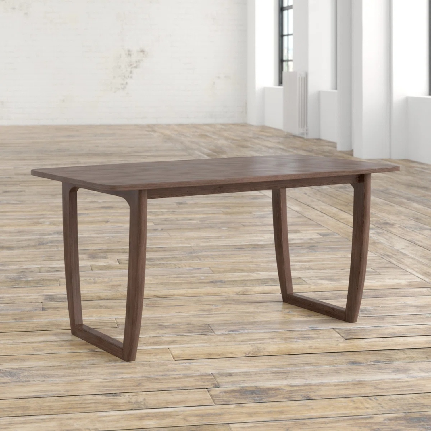 Mercury Row Mukai Dark Brown Wood Dining Table - image-4