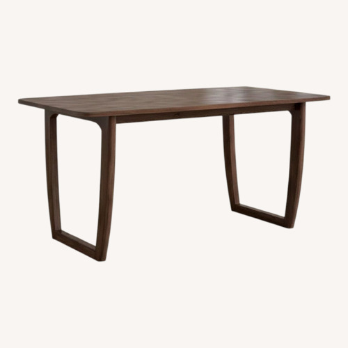 Used Mercury Row Mukai Dark Brown Wood Dining Table for sale on AptDeco