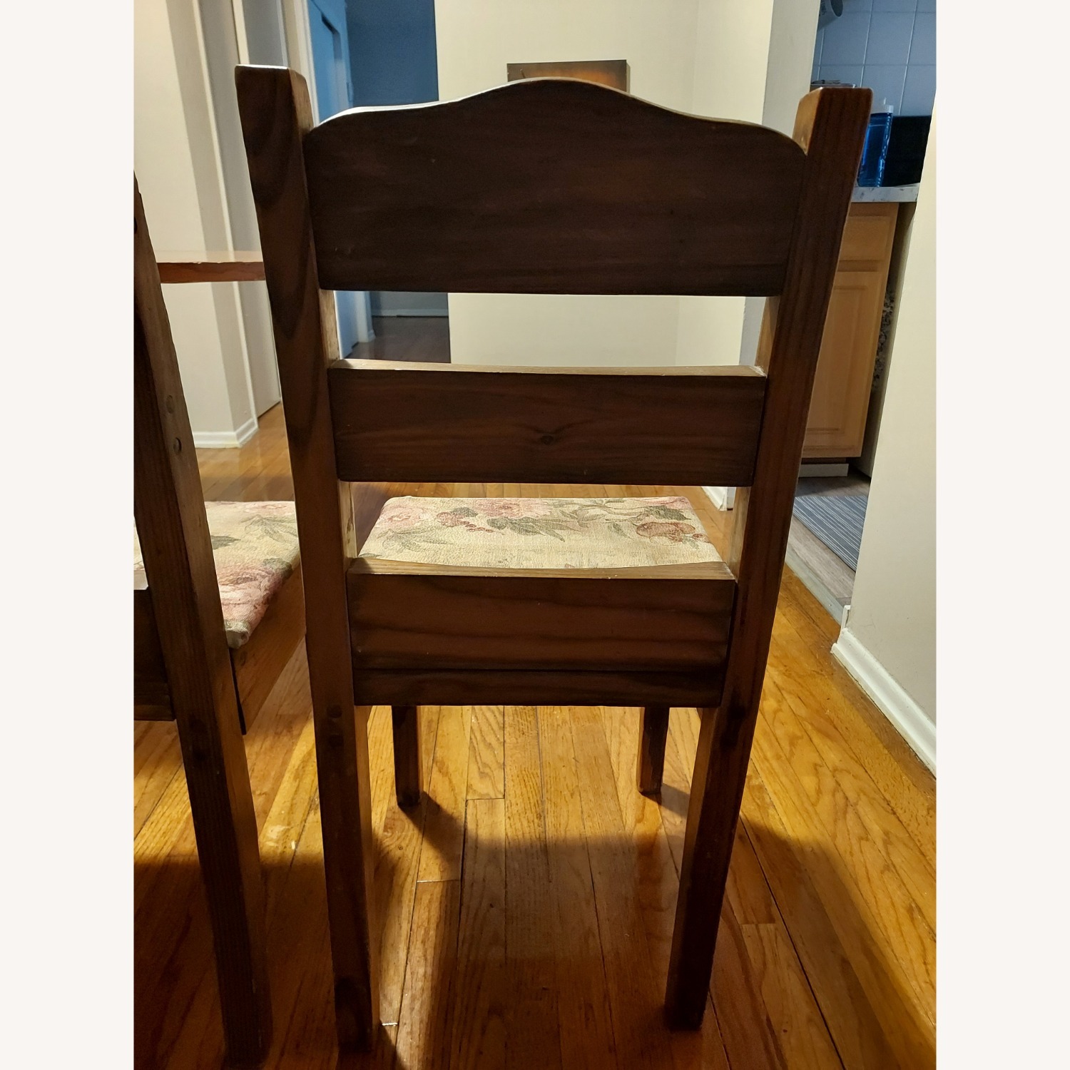 Raymour & Flanigan Dark Brown Wood Dining Table - image-8