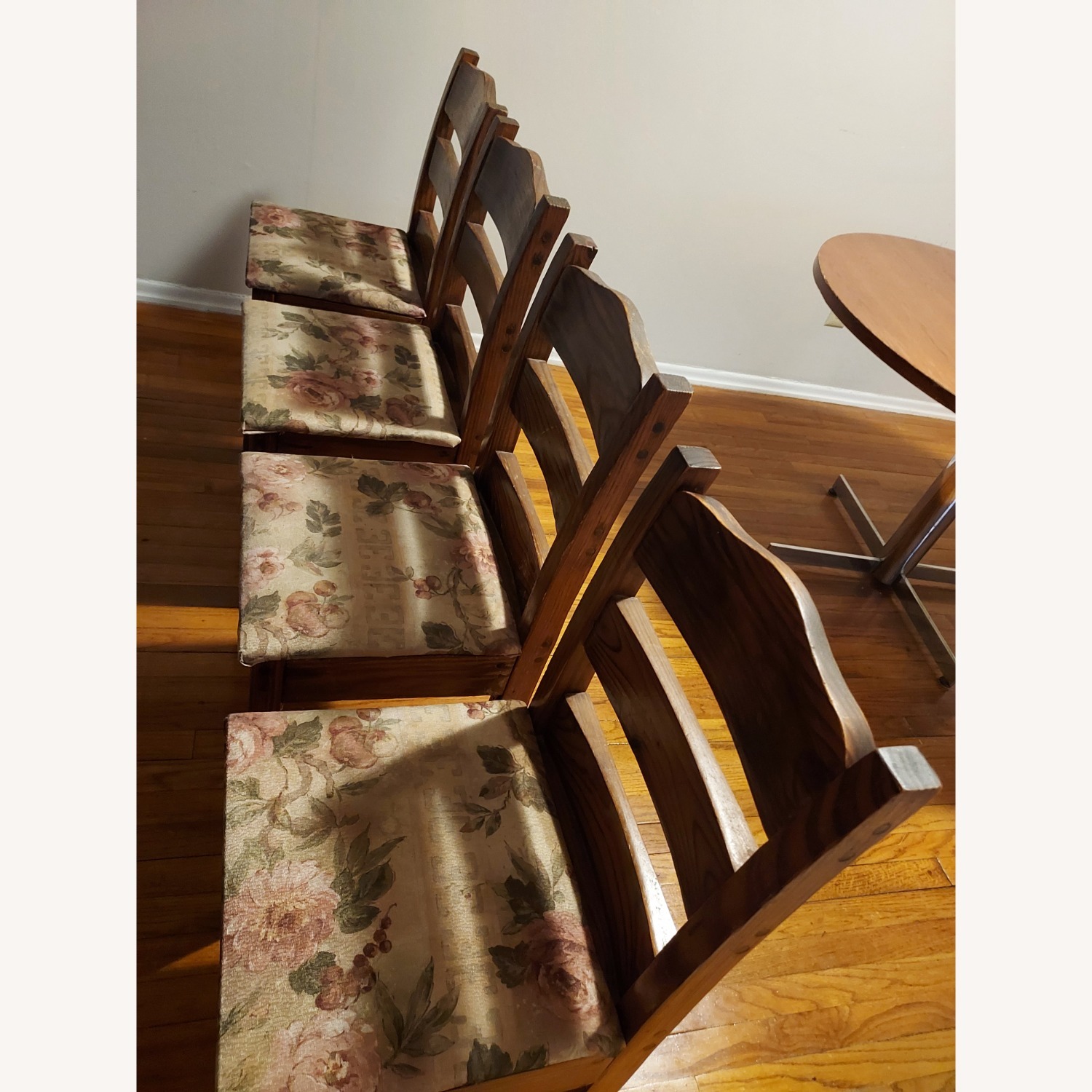 Raymour & Flanigan Dark Brown Wood Dining Table - image-5