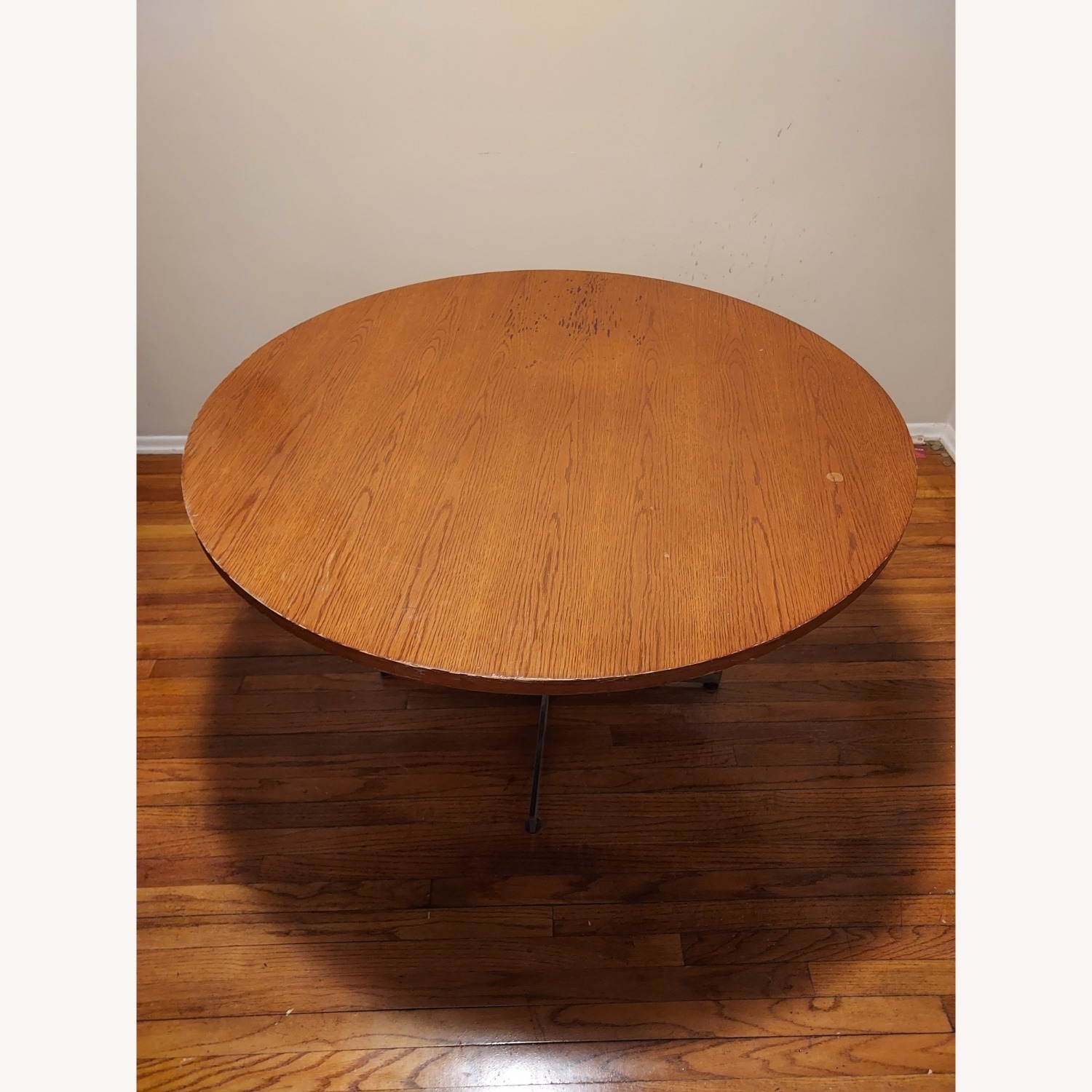 Raymour & Flanigan Dark Brown Wood Dining Table - image-2