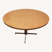 Raymour & Flanigan Dark Brown Wood Dining Table