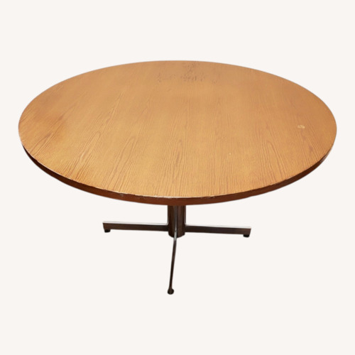 Used Raymour & Flanigan Dark Brown Wood Dining Table for sale on AptDeco