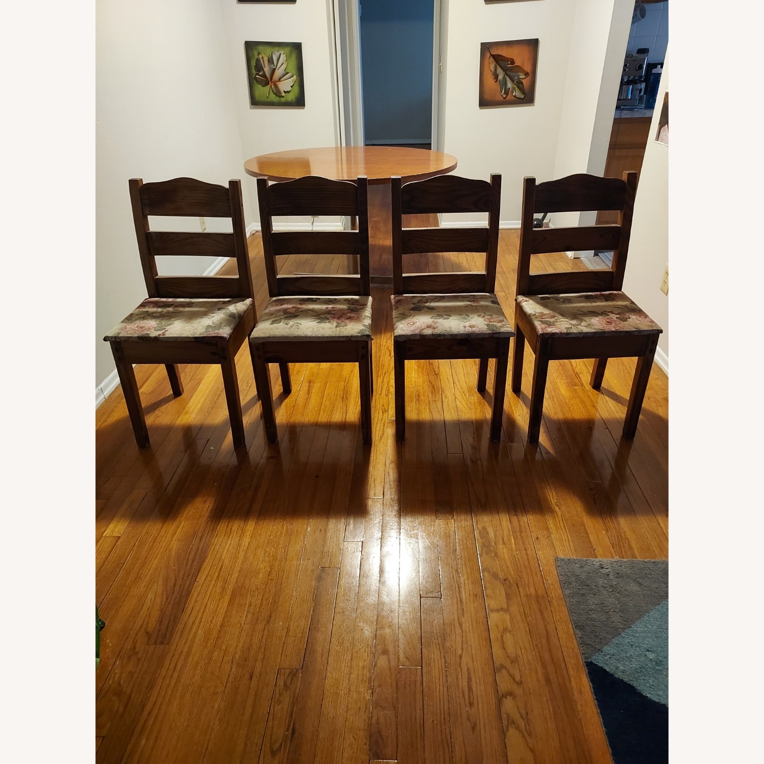 Raymour & Flanigan Dark Brown Wood Dining Table - image-4