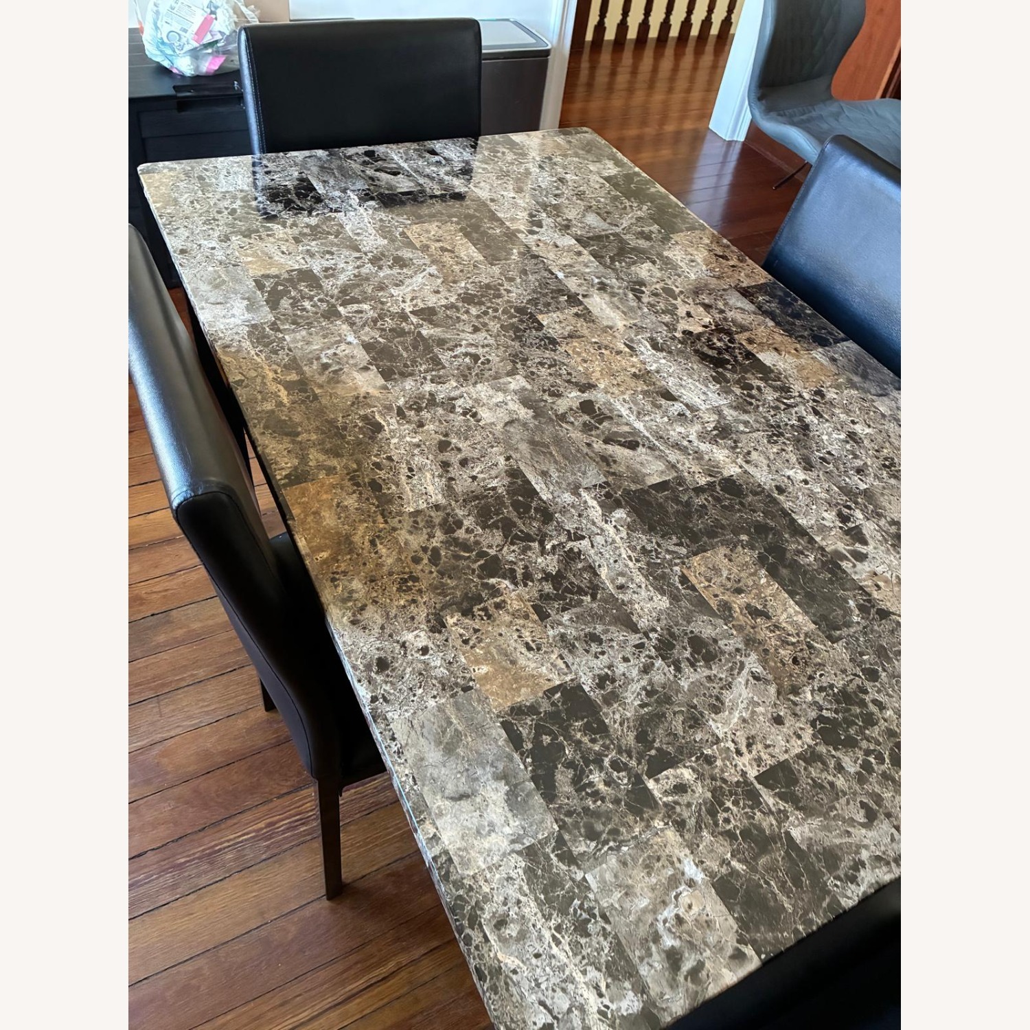 Raymour & Flanigan Black Dining Table - image-4