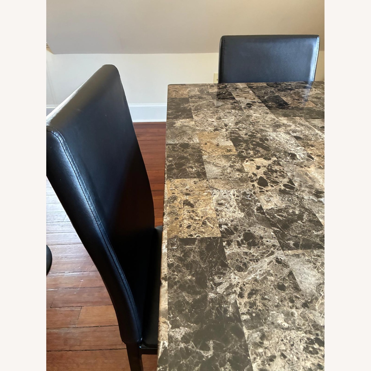 Raymour & Flanigan Black Dining Table - image-3