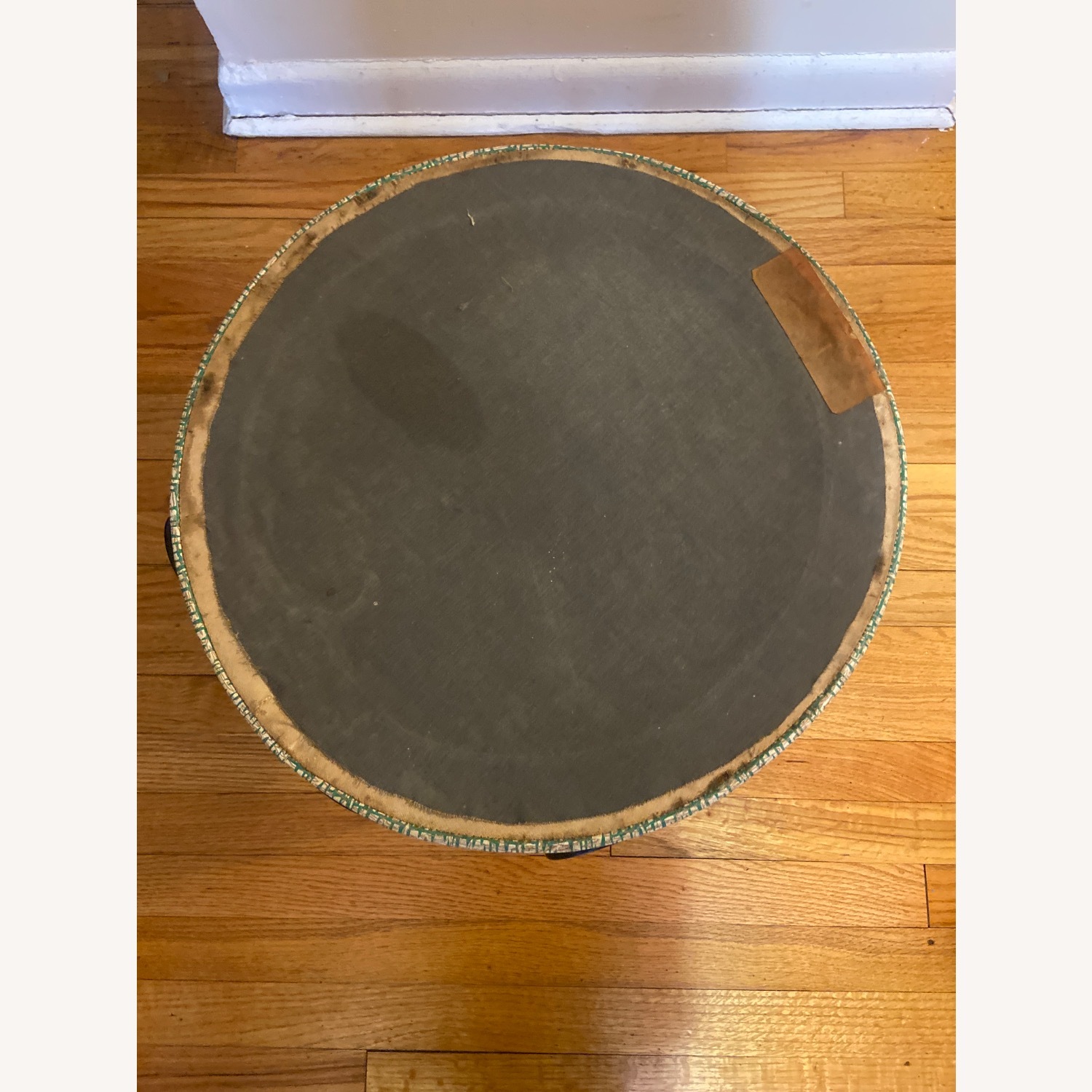 Vintage/Antique Vinyl Ottoman - image-4