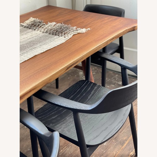 Used SOBU Oakland Black Wood Solid Ash Dining Chairs for sale on AptDeco