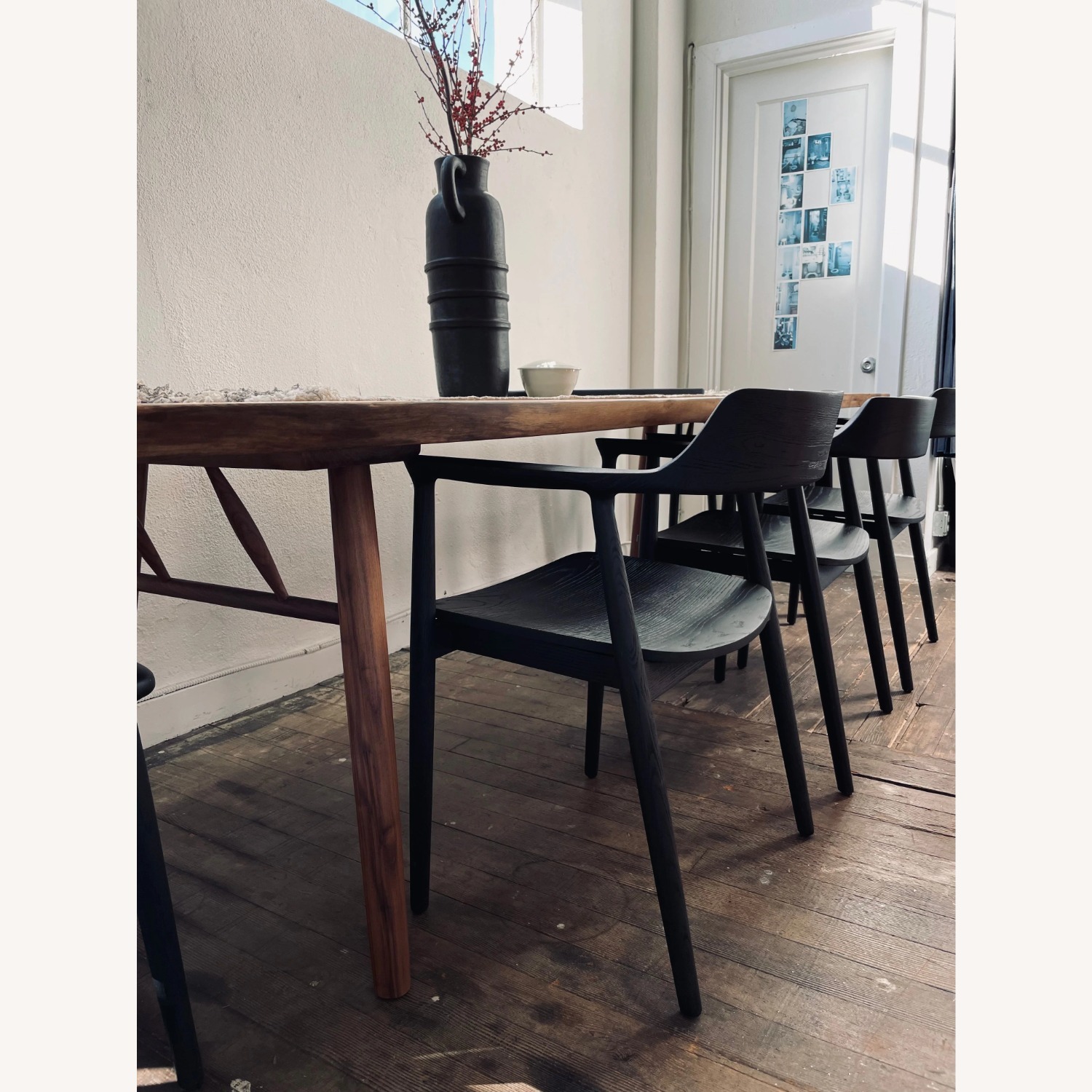 SOBU Oakland Black Wood Solid Ash Dining Chairs - image-0