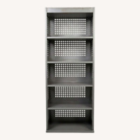 Vintage/Antique Perforated Metal Bookcase 1970's