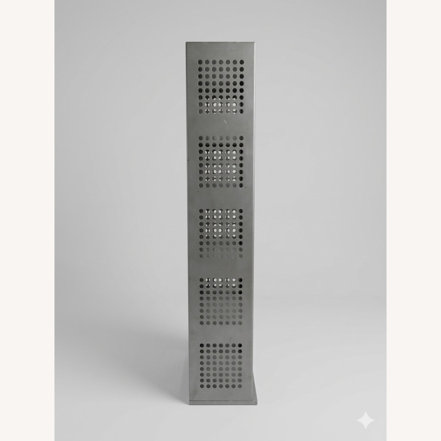 Vintage/Antique Perforated Metal Bookcase 1970's - image-3