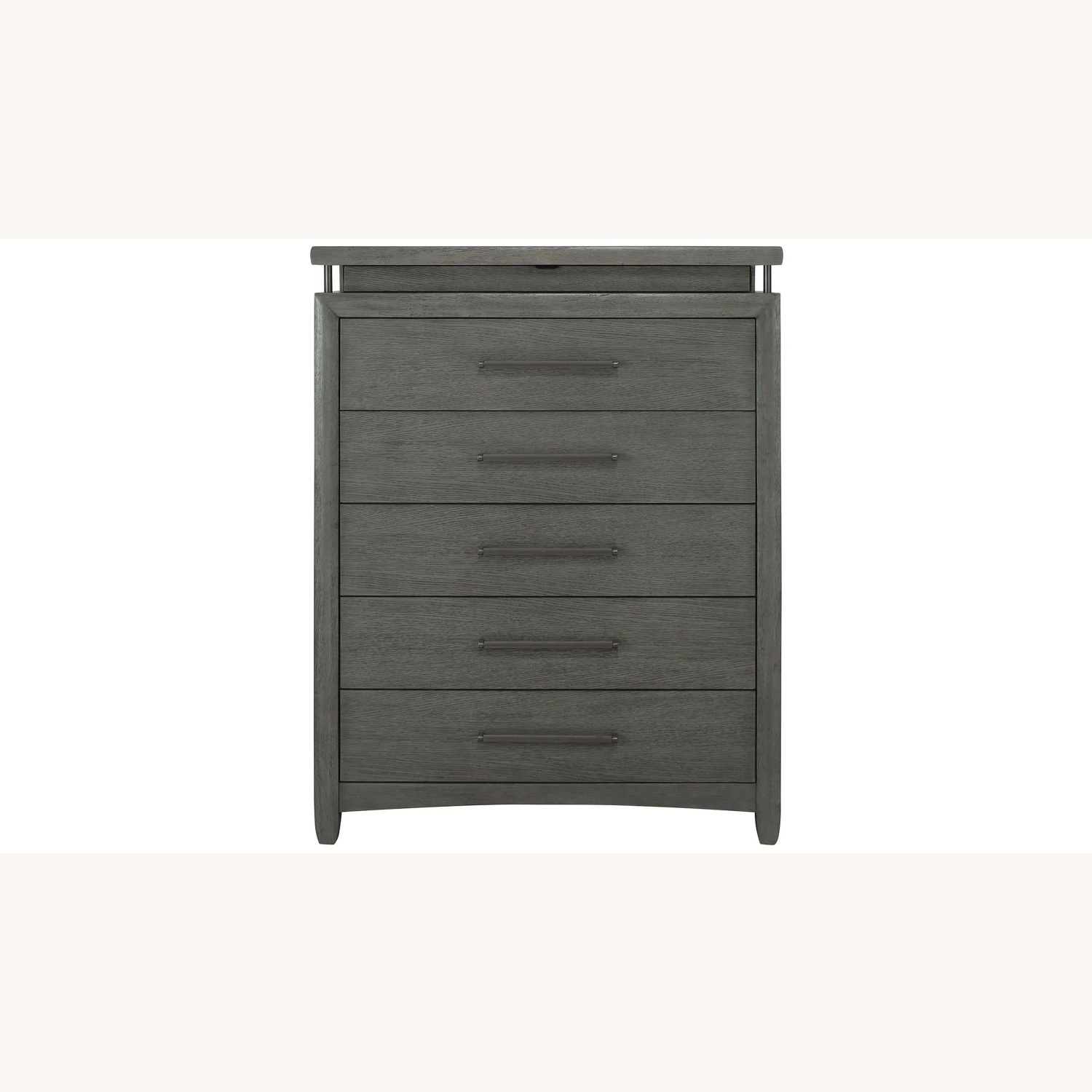 Raymour & Flanigan San Clemente Light Gray Wood Chest - image-5