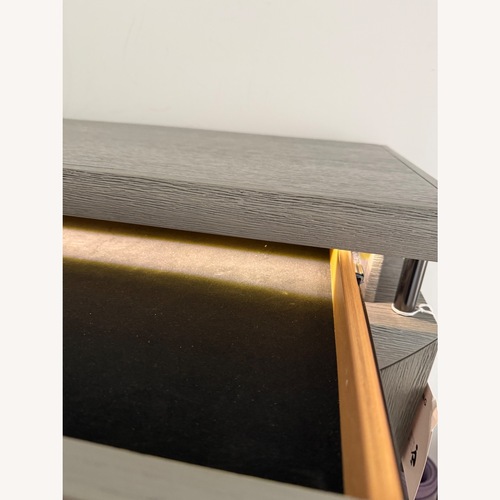 Used Raymour & Flanigan San Clemente Light Gray Wood Chest for sale on AptDeco