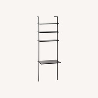 CB2 Stairway Wall Mounted Black Metal Desk