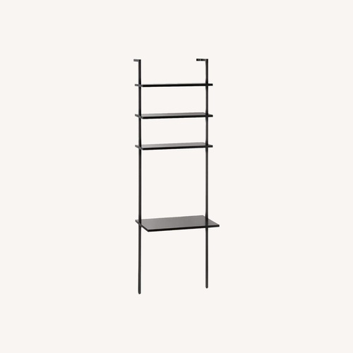 Used CB2 Stairway Wall Mounted Black Metal Desk for sale on AptDeco