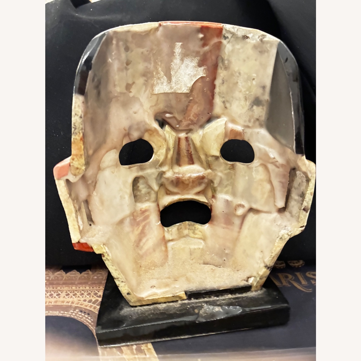 Mexican Gemstone Dollars Mask on Stand - image-4