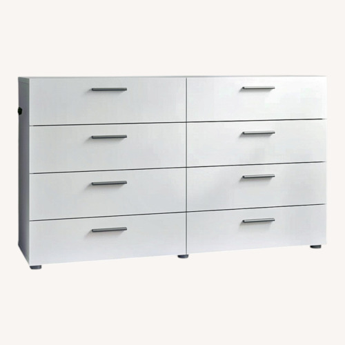 Used White Dresser 8 Drawers for sale on AptDeco