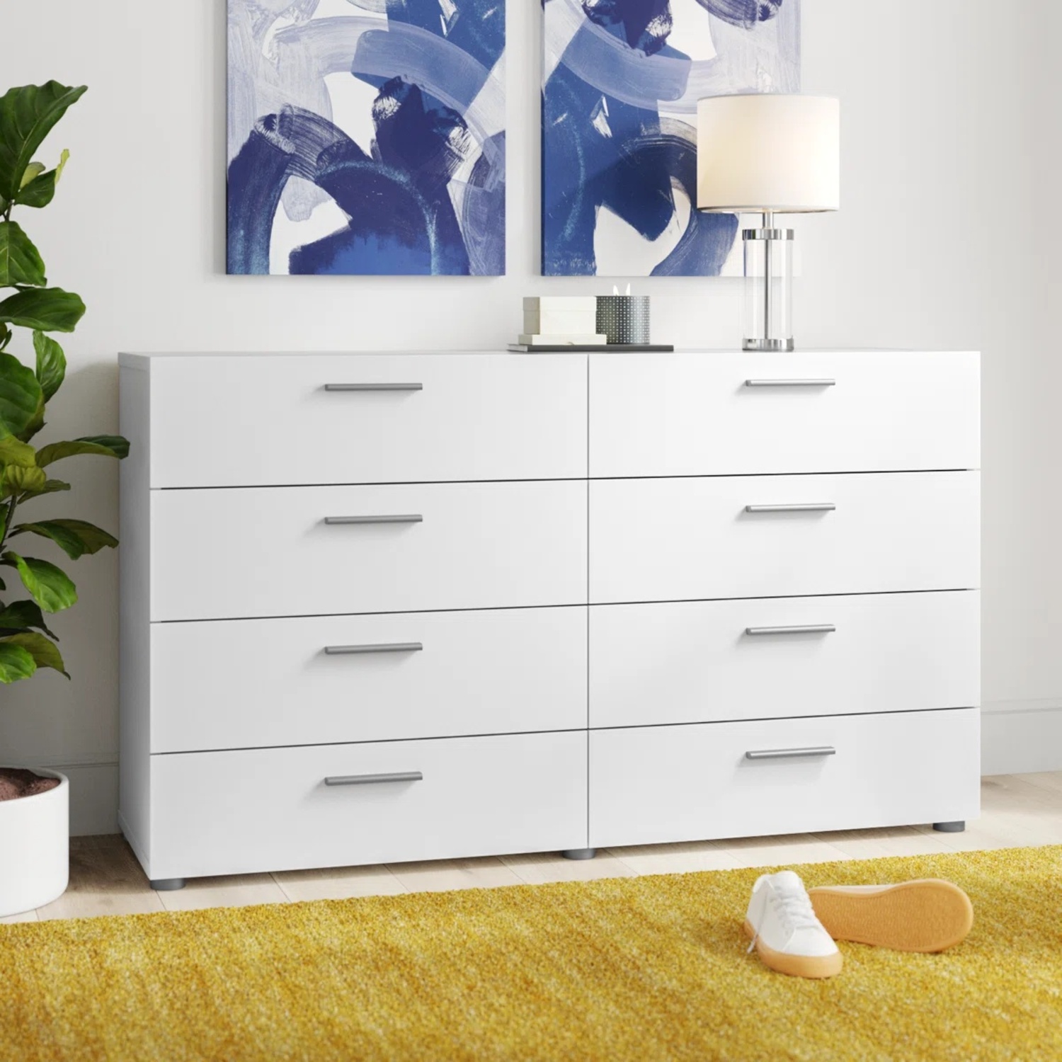 White Dresser 8 Drawers - image-10