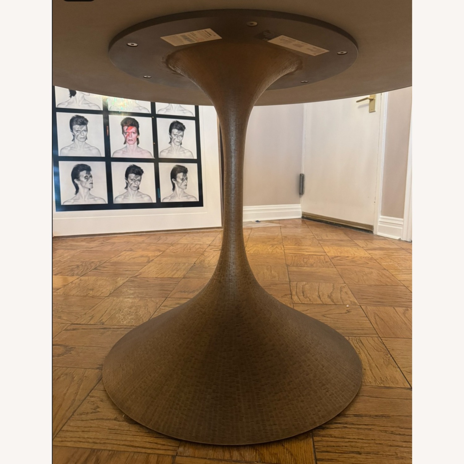 Restoration Hardware Aero 50" Round Marble Table - image-4