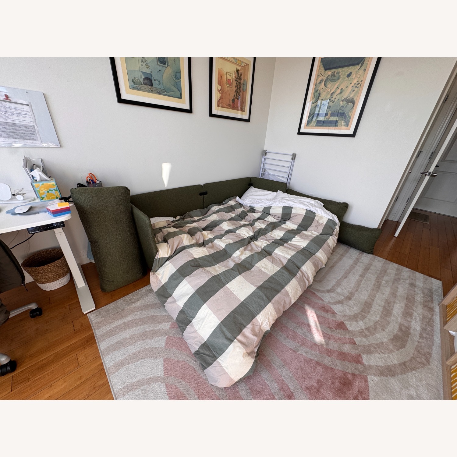 Burrow Green Shift Sleeper Sofa - image-3