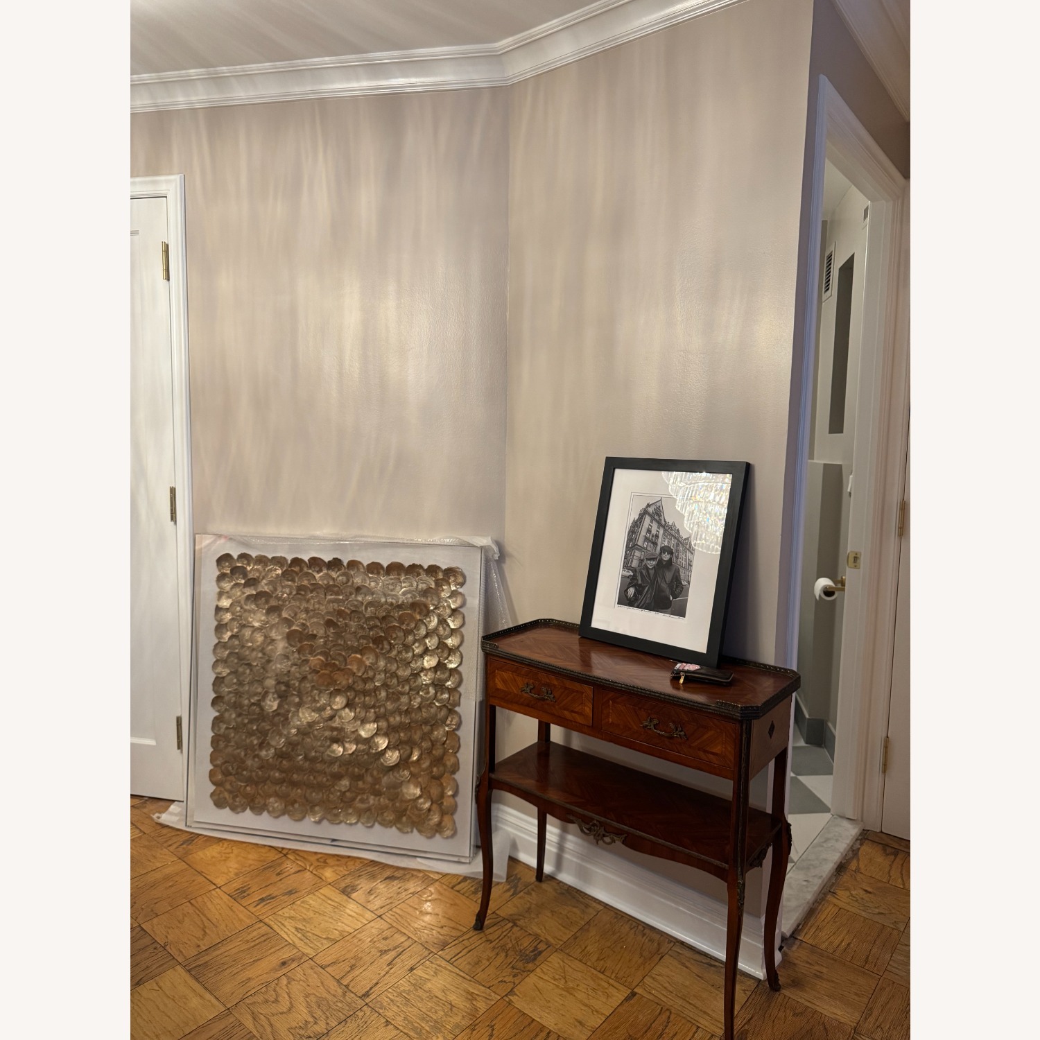 Restoration Hardware Capiz Shell Art Large - Gold - image-10