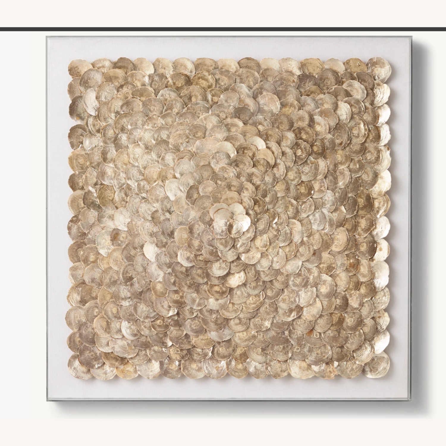 Restoration Hardware Capiz Shell Art Large - Gold - image-8