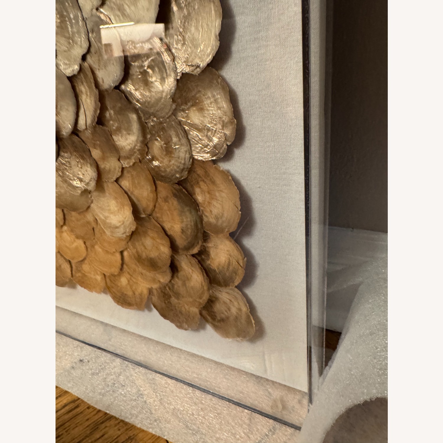 Restoration Hardware Capiz Shell Art Large - Gold - image-7