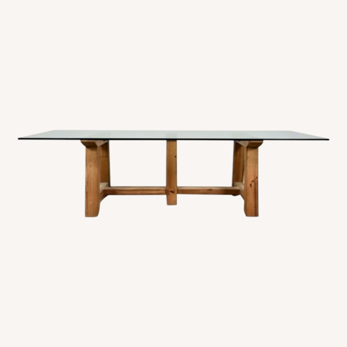 Used Ralph Lauren Atlantic Coast Wood and Glass Table for sale on AptDeco