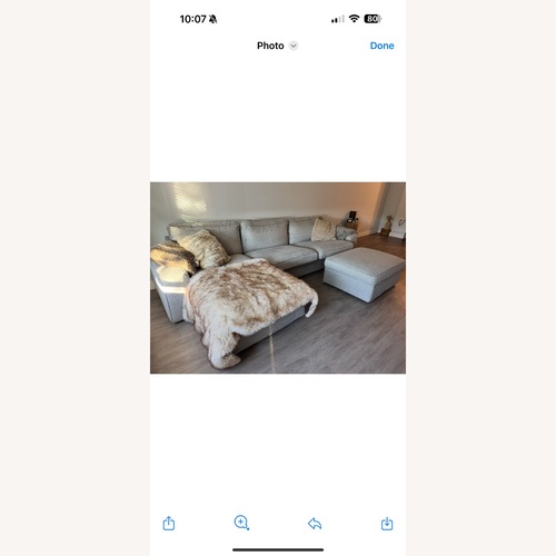 Used IKEA Light Grey Kivik Sectional  for sale on AptDeco