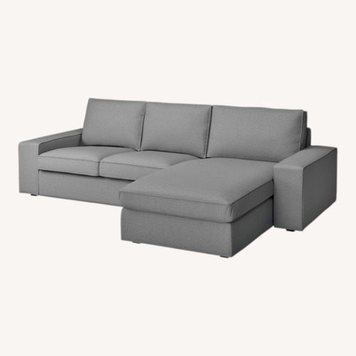 Used IKEA Light Grey Kivik Sectional for sale on AptDeco