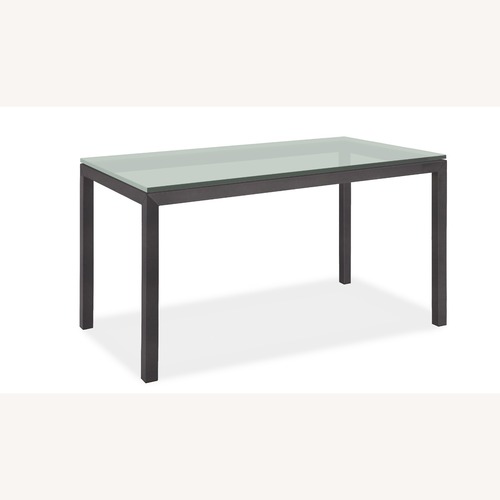 Used Room & Board Parson Black Metal Desk for sale on AptDeco