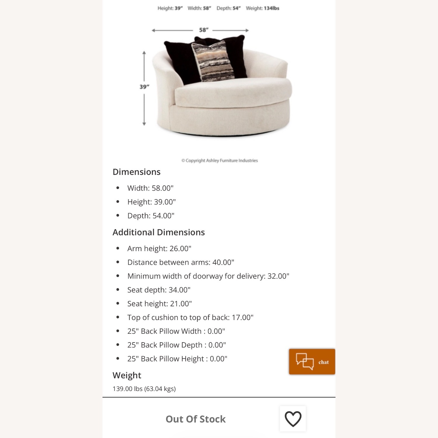 Ashley Furniture Cambri Oversized Swivel Chair - image-5