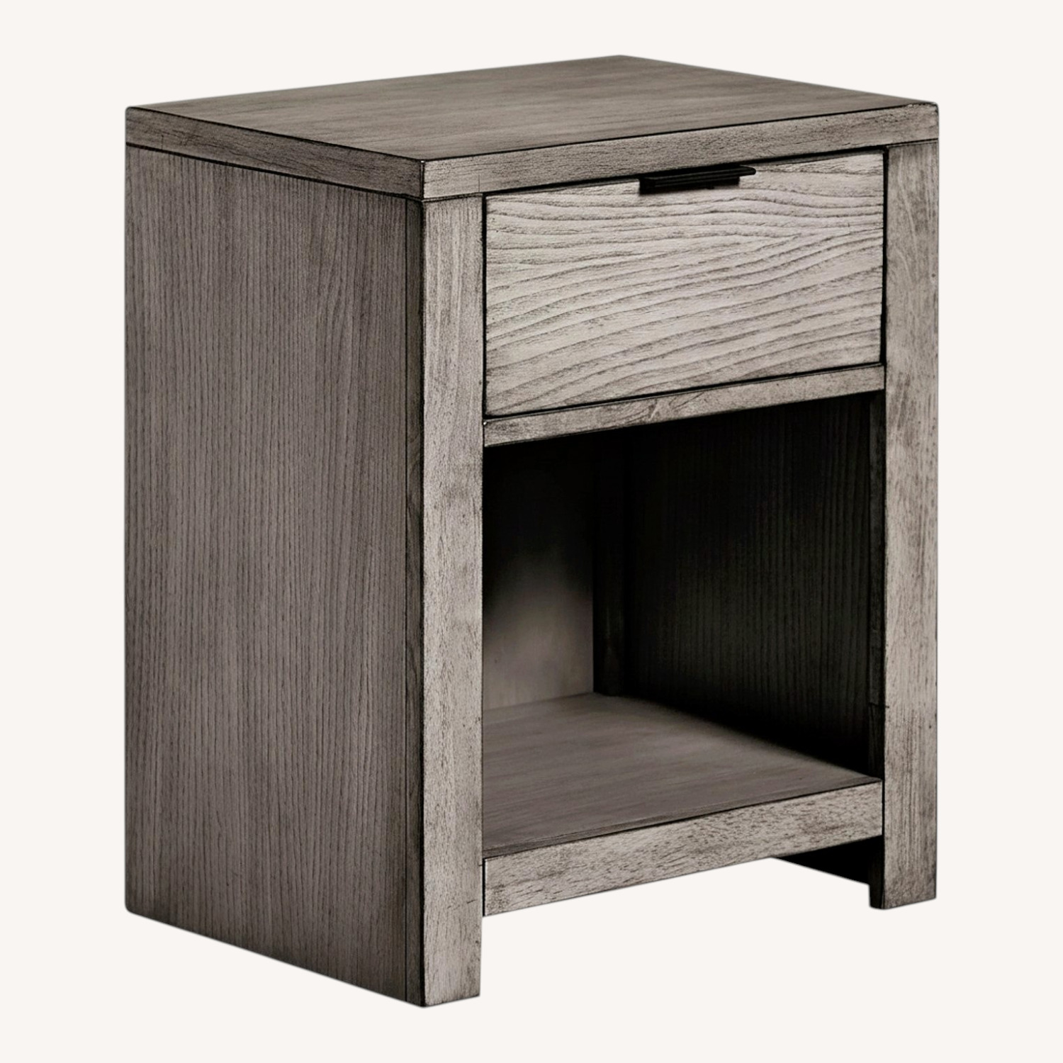 Macy's Tribeca Light Gray Wood Nightstand - image-0