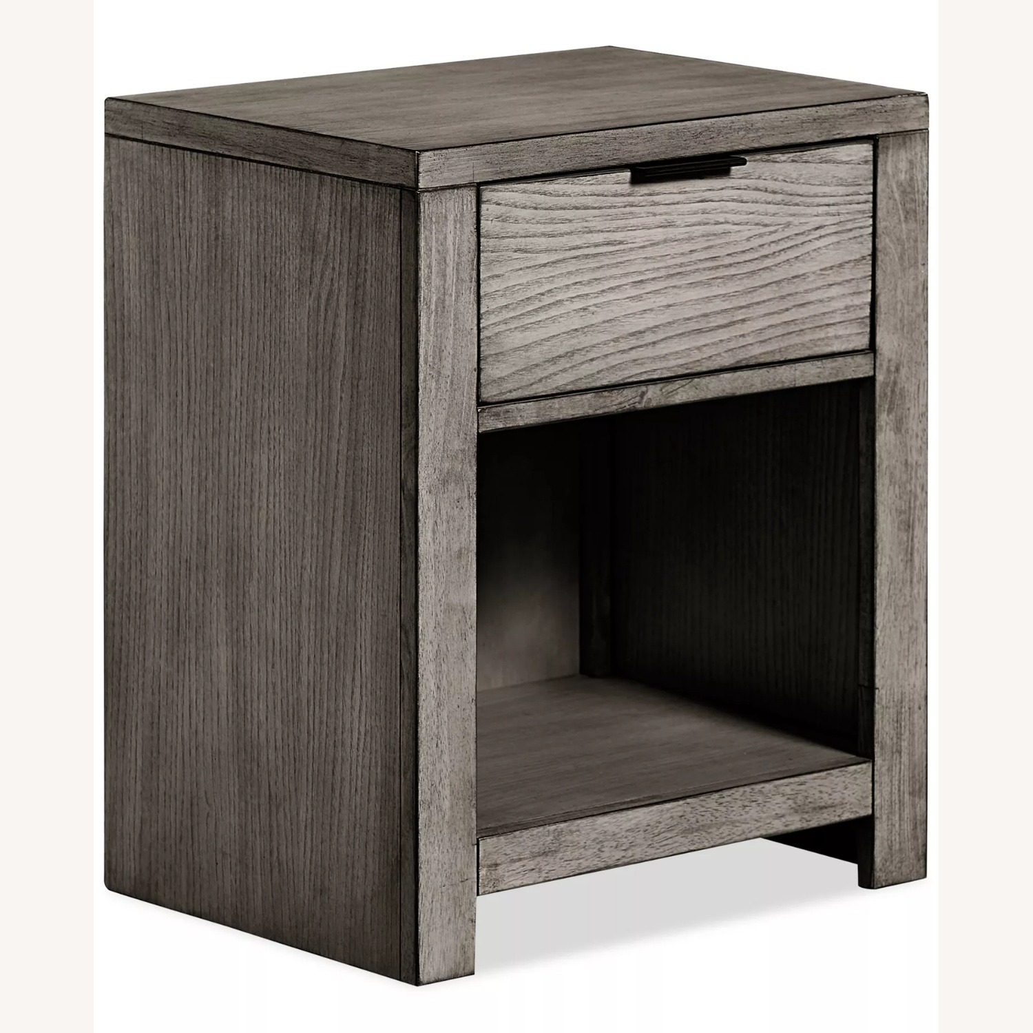 Macy's Tribeca Light Gray Wood Nightstand - image-4