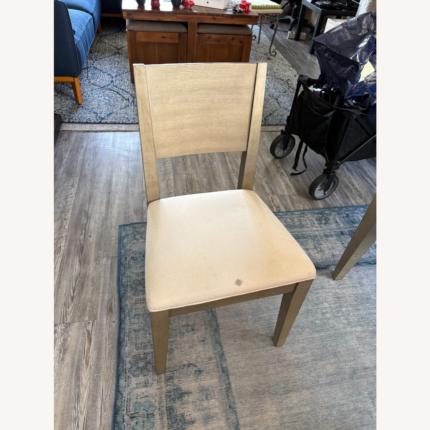 Macy's Tribeca Light Gray Dining Table + Chairs - image-3