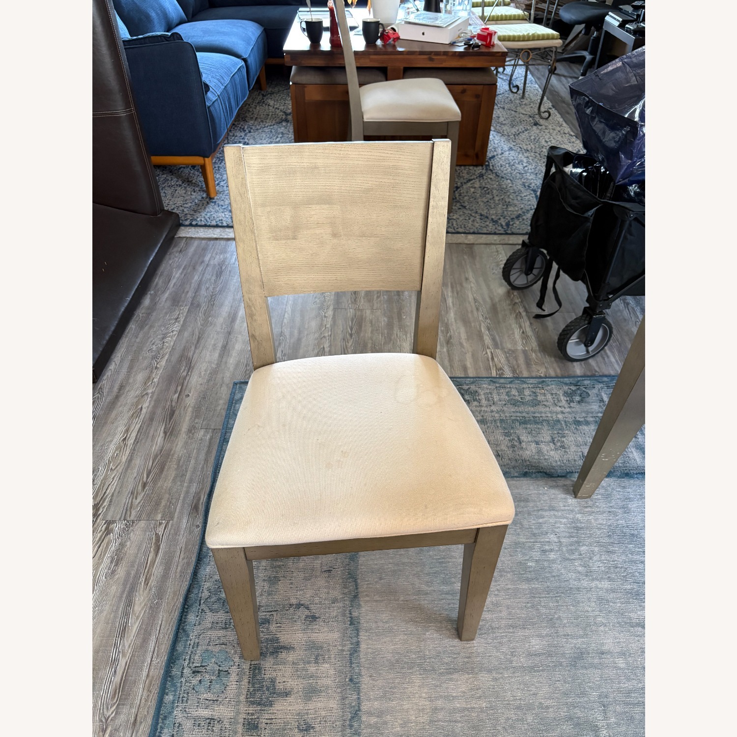 Macy's Tribeca Light Gray Dining Table + Chairs - image-4