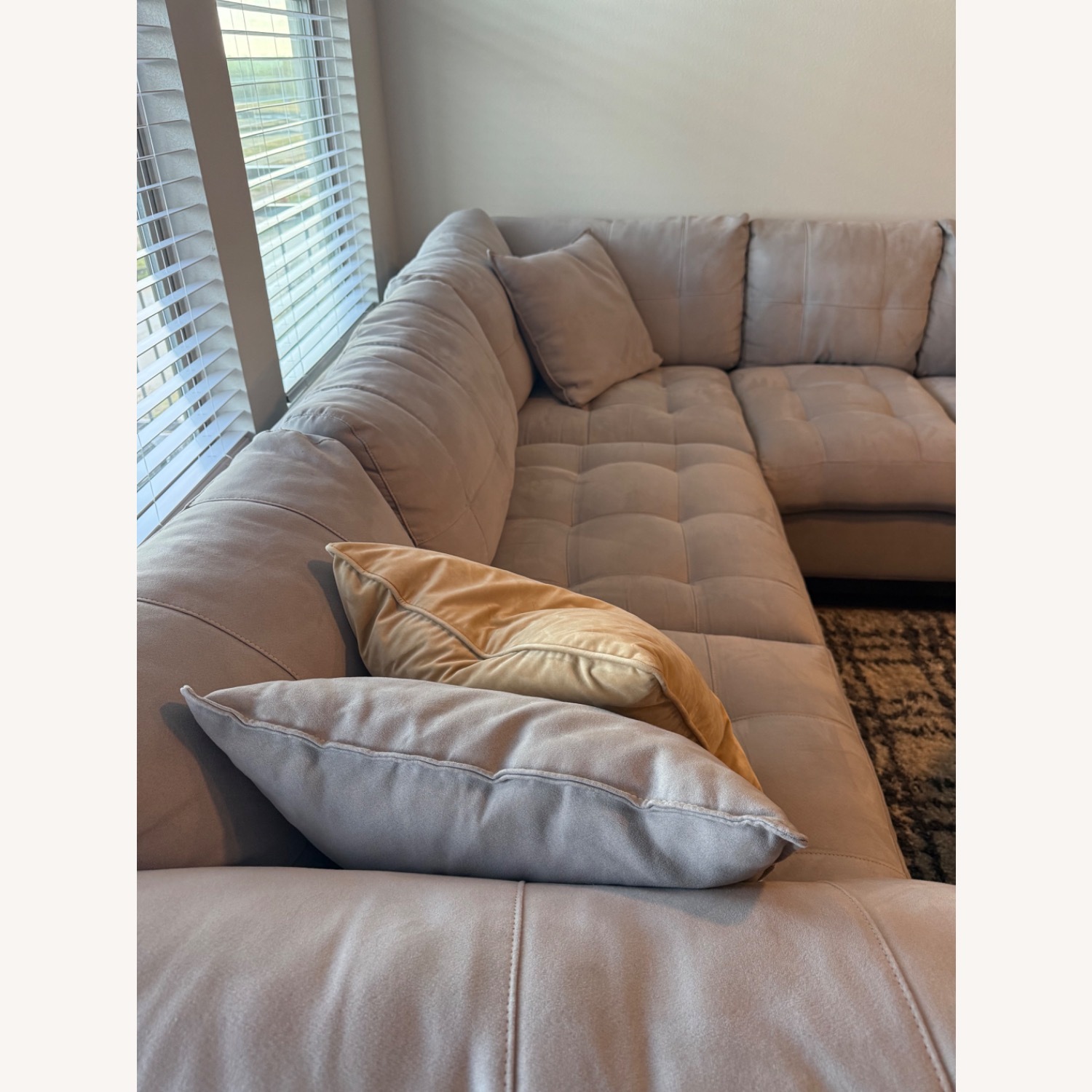 Rooms To Go Cindy Crawford Light Gray 2 Piece Sectional - image-2